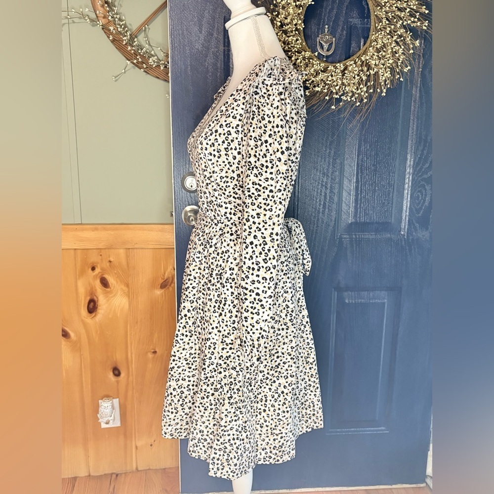 J. Crew Lep Long Sleeve Dress w/ Decorative Sleeves, Pockets, Side zipper & Belt - Picture 10 of 16